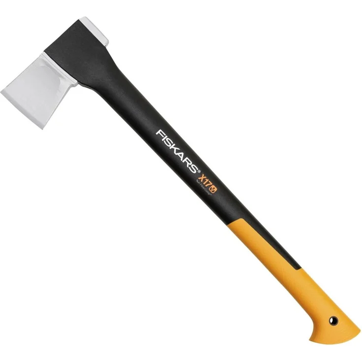 Fiskars Spaltaxt, Inklusive Klingen- und Transportschutz, Antihaftbeschichtet, Glasfaserverstärkter Kunststoff-Stiel, Schwarz-Orange, X17-M, 1,53 kg, 1015641 – Bild 1