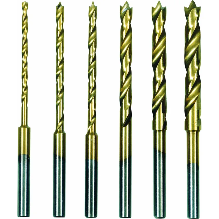Proxxon 28876 HSS-Spiralbohrersatz mit Zentrierspitze 1,5 - 4,0 mm, 6 teilig
