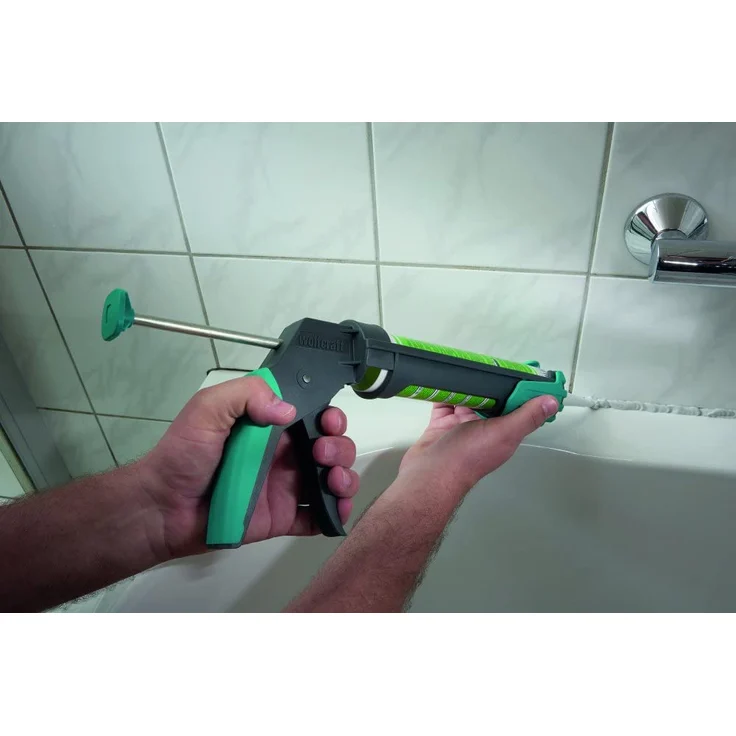 wolfcraft 1 MG 200 ERGO mechanische Kartuschenpresse 4352000, Ergonomische Kartuschenpistole mit gummiertem Handgriff und drehbarer Griffhülse, Für 310 ml Kartuschen geeignet – Bild 4