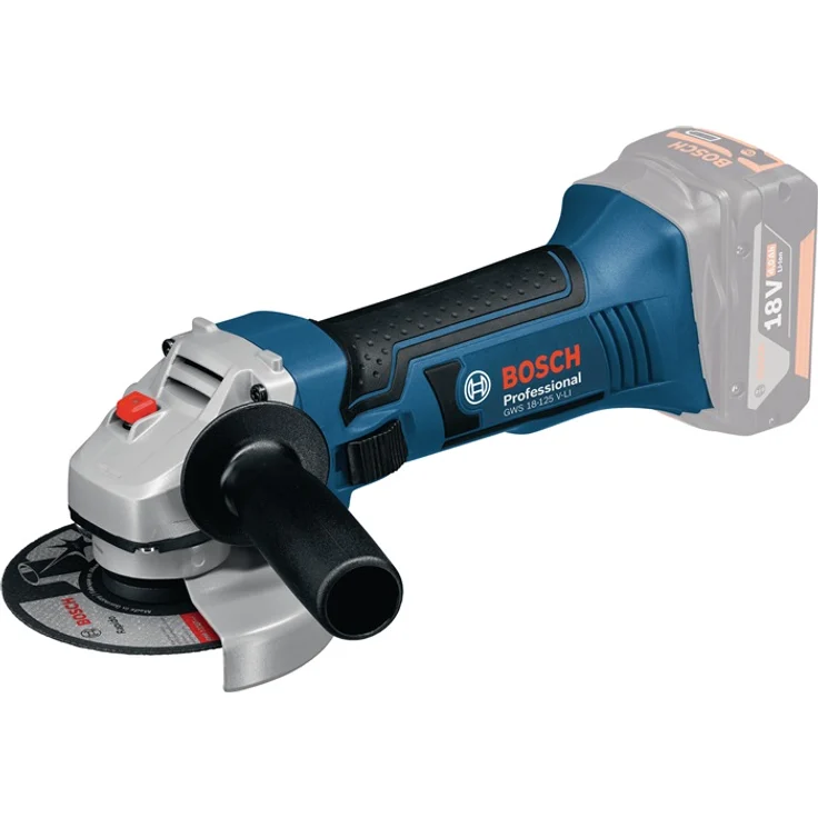 Bosch Professional 18V System Akku Winkelschleifer GWS 18-125 V-LI (Leerlaufdrehzahl: 10.000 min-1, Scheiben-D: 125 mm, ohne Akkus und Ladegerät, in L-BOXX) – Bild 2