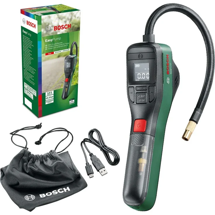 Bosch EasyPump Akku-Druckluftpumpe mit 3,6V integriertem Akku – Bild 2
