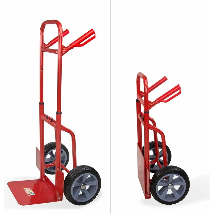 Sackkarre Transportkarre Stapelkarre Karre bis 120 kg klappbar Vollgummireifen - Preisvergleich – Bild 1