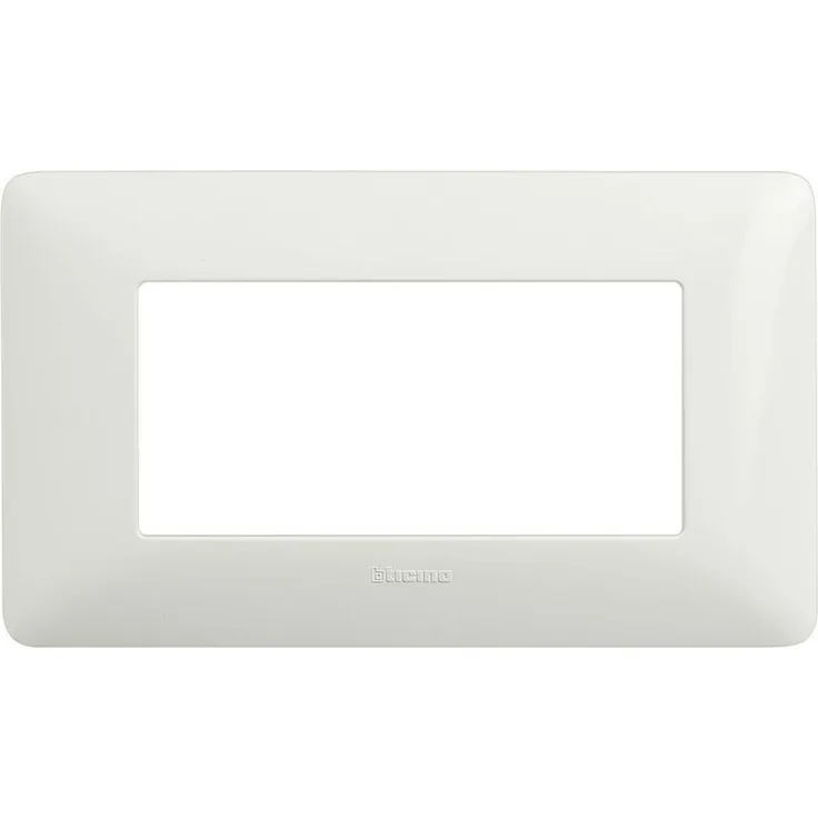 Bticino Matix Abdeckrahmen 4 Module Farbe Weiß AM4804BBN