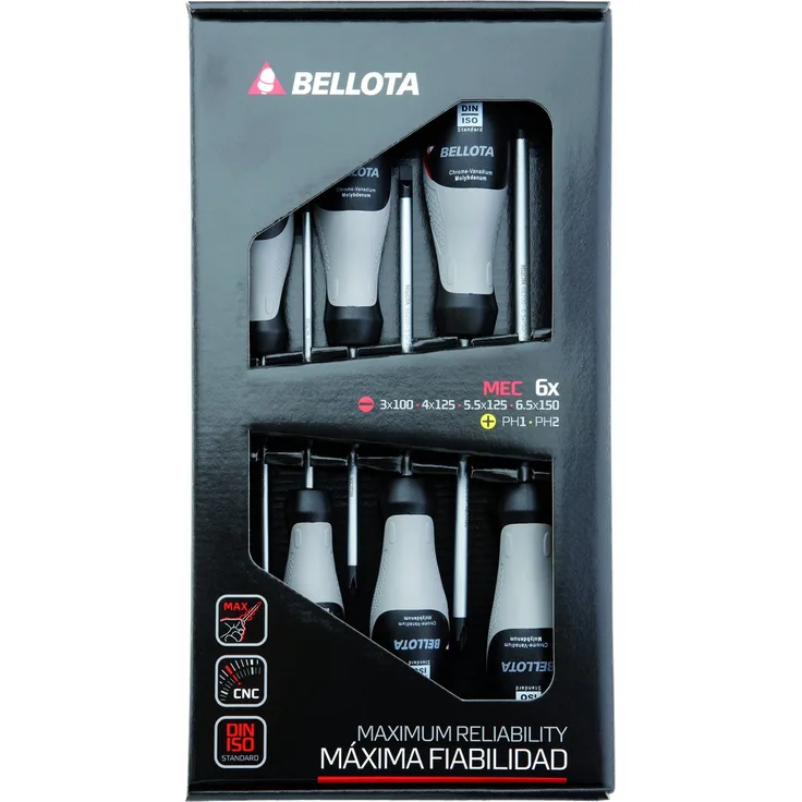 Bellota 66292 66292-MEC Schraubenzieher-Satz für Mechaniker, 6 Stück