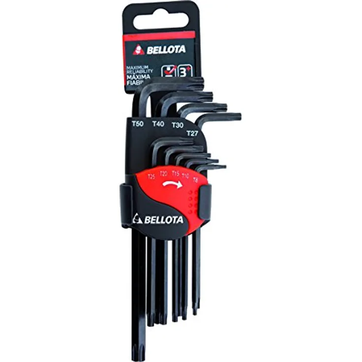 Bellota 64599TIP 6459-9 Tip Inbusschlüssel-Set, 9-teilig