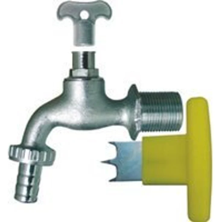 GreenLife Auslaufhahn, chrom, 11 x 4 x 11 cm, G0001299 Bewässerungszubehör