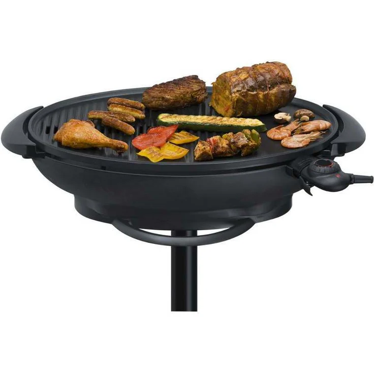 Steba VG 350 BIG Barbecue Säulengrill, Elektrogrill, mit praktischer Ablage, 55 x 41 cm Grillfläche – Bild 6