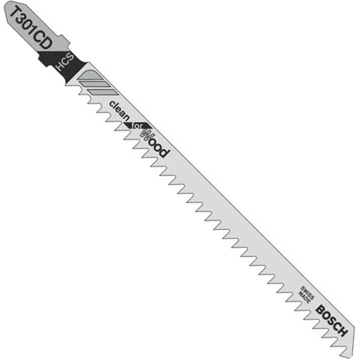 Bosch T 301 CD Stichsägeblätter für Weichholz (10-65 mm) – Bild 1