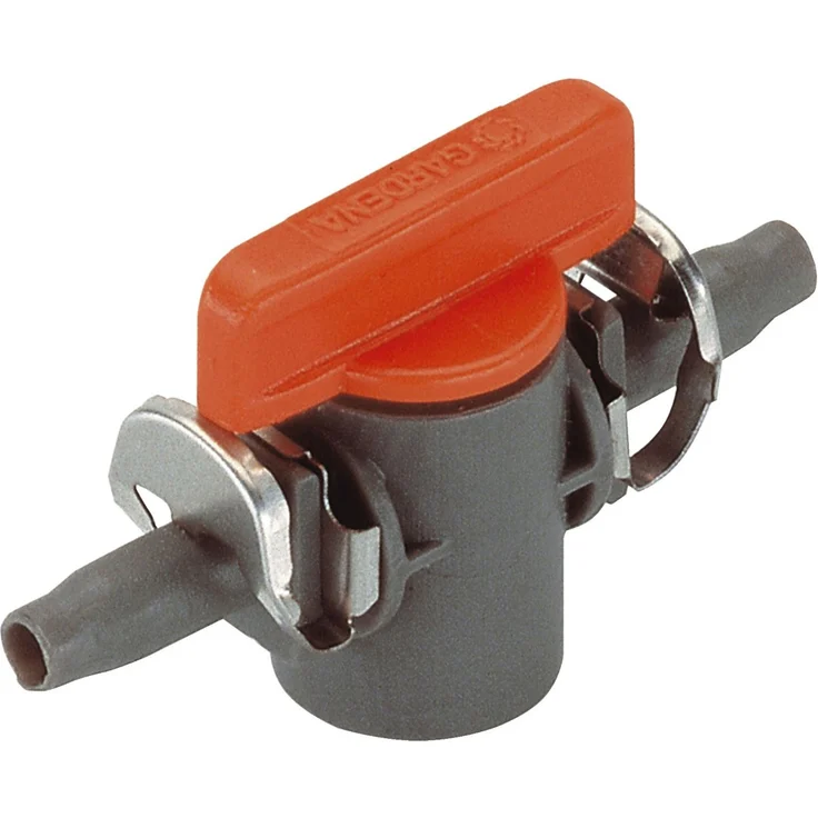 GARDENA Micro-Drip-System Absperrventil 4.6 mm (3/16 Zoll): Regulierventil zur Rohrabsperrung einzelner Rohrstränge (Art.-Nr. 1348, 1350) (8357-20) Bewässerungszubehör – Bild 1