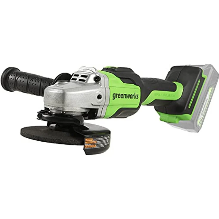 Greenworks Akku-Winkelschleifer GD24SAG Li-Ion 24 V 10.500 Umdrehungen Minute 125mm Scheibendurchmes – Bild 1