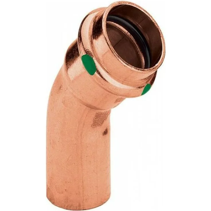 Viega CU Bogen 45 Grad, 54mm, 1 Muffe VIEGA PROFIPRESS # 2426.1