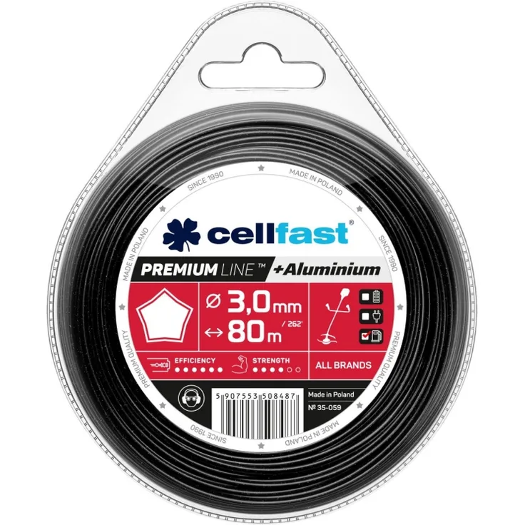 Cellfast 35-059 PREMIUM schneiden, Gelb, 3,0 mm x 80 m