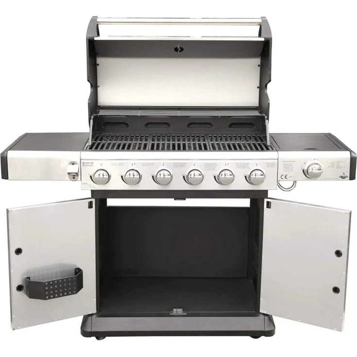 El Fuego Barbecue El Fuego Edelstahl-Gasgrill Deluxe mit 6 Brenner 1 Seitenbrenner BBQ – Bild 2