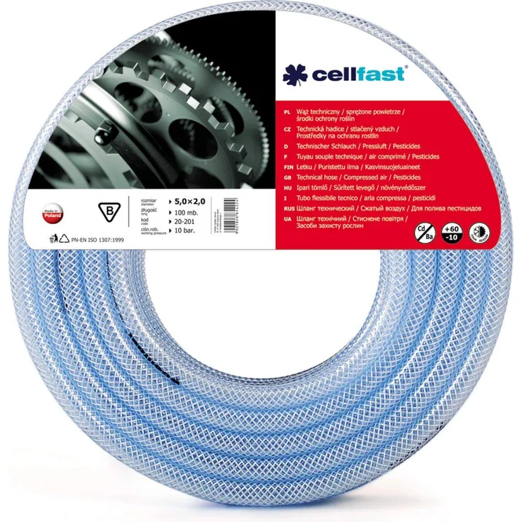 Cellfast TECHNISCHER Technischerschlauch, Blau, 12,5 × 2,5 mm, 50m