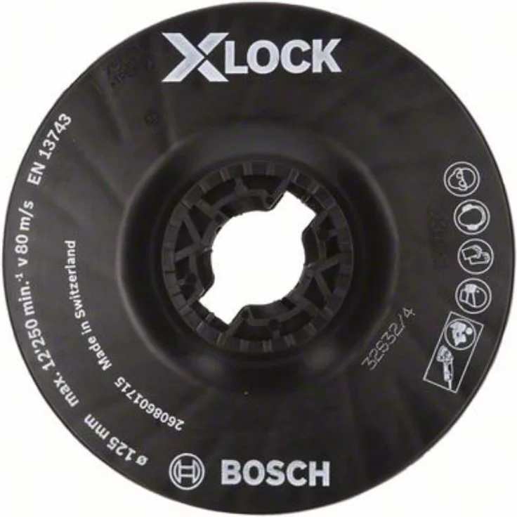 Bosch Professional Stützteller mittelhart (X-LOCK, Ø125 mm) - Preisvergleich – Bild 1