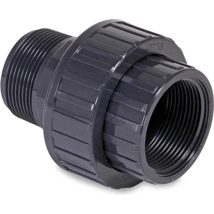 mega Verschraubung PVC-U 1 1/2\ Innengewinde x Außengewinde