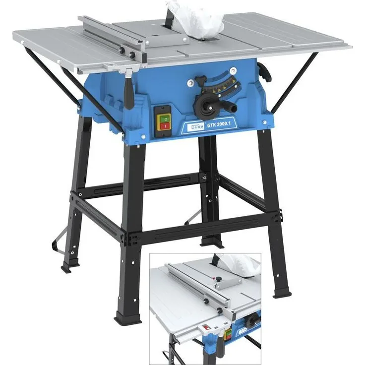 GÜDE Tischkreissäge Kreissäge Holzsäge Tischsäge höhenverst. 250mm GTK 2000.1