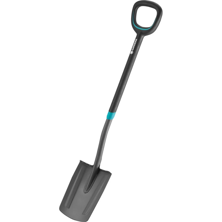 GARDENA ErgoLine Spaten: Gartenspaten aus Qualitätsstahl zum Umgraben und Ausheben, mit Trittsteg und ergonomischem Stiel, D-Griff (17010-20) – Bild 2
