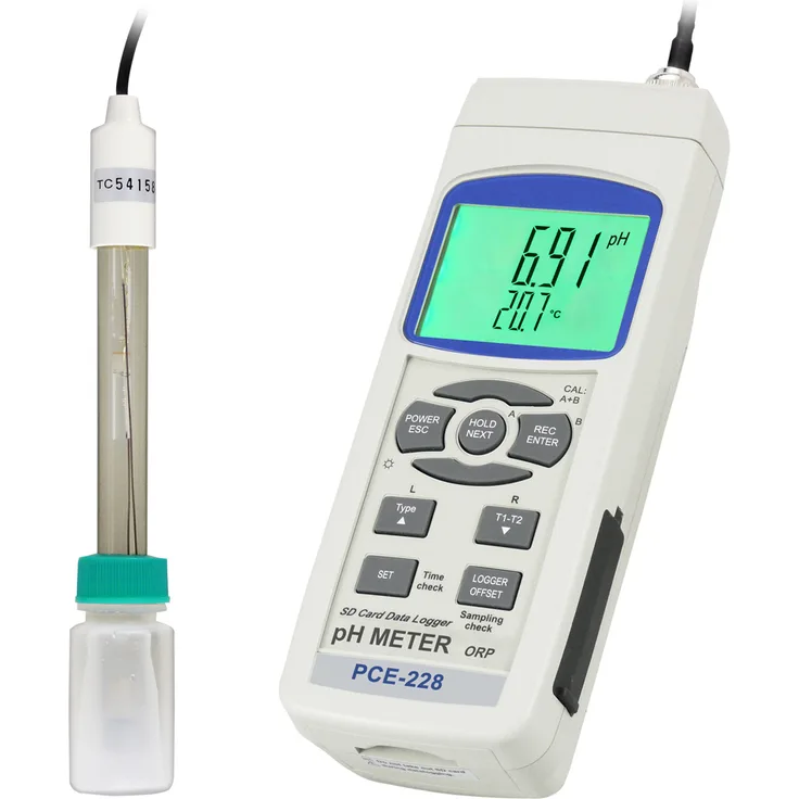 PCE Instruments pH-Meter PCE-228 pH-Wert, Redox und Temperatur 0 bis 14 pH