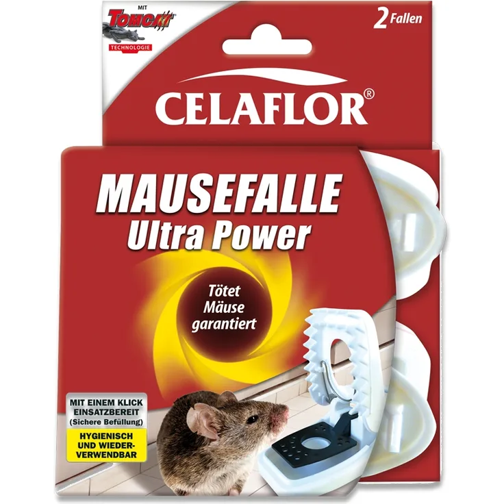SUBSTRAL Celaflor Mausefalle Ultra Power, 2 Stück
