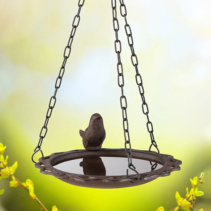 Vogeltränke aus Gusseisen - hängend - 20,5x 19x36,5cm – Bild 1