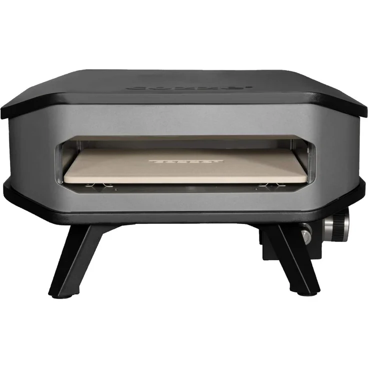 cozze 13“ Pizzaofen für Gas mit Pizzastein 5,0 kW schwarz 1.190,25 cm² Grillfläche Tiefe 53 cm – Bild 1