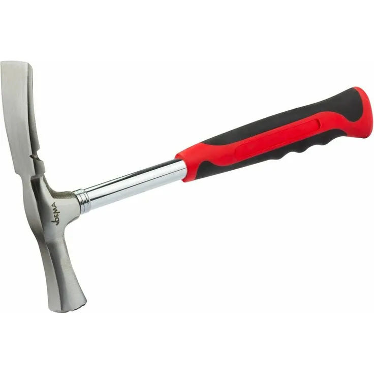 Dema - Berliner Maurerhammer 600g Stahlrohrstiel Hammer Gipserhammer Gipserbeil Berliner