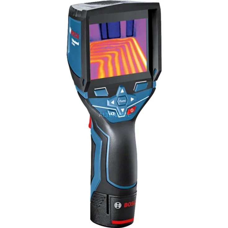 Bosch Professional 12V System Wärmebildkamera GTC 400 C (1x Akku 12V + Ladegerät, mit App-Funktion, Temperaturbereich: 10 °C bis +400 °C, Auflösung: 160 x 120 Pixel, in L-Boxx)
