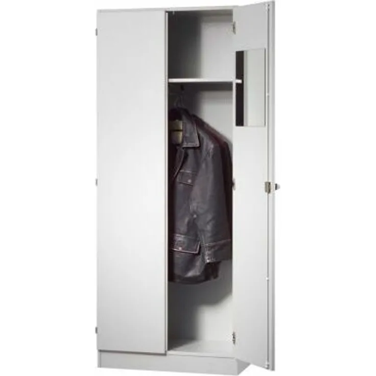Hammerbacher FINO Garderobenschrank - mit 1 Fachboden und 1 Kleiderstange -