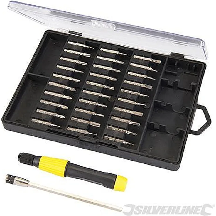 Silverline Präzisionsschraubendrehereinsätze, 32-tlg Satz
