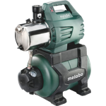 Metabo Hauswasserwerk HWW 6000-25 Inox (1300 Watt, 5,5 bar, 24 Liter, Fördermenge 6000 Liter pro Stunde, Rückschlagventil, Start-Stop Automatik Hauswasserautomat mit Trockenlaufschutz) 600975000 Hauswasserpumpe 6000 l/h 8 m|55 m Ansaughöhe 8 m