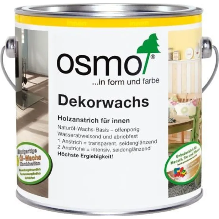 Osmo Dekorwachs 2,5 l, weiß