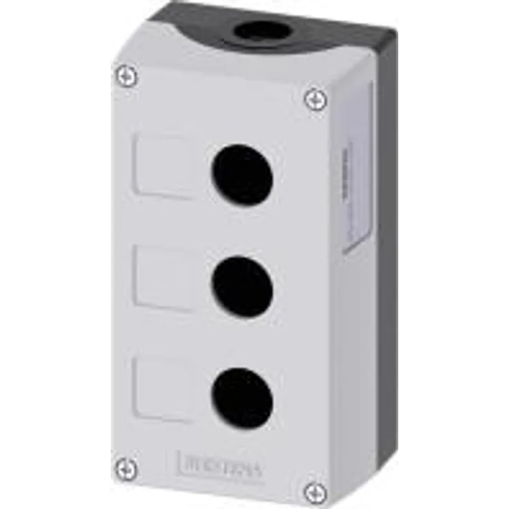 Siemens Leergehäuse 3 Einbaustellen (L x B x H) 154 x 85 x 64 mm unbeschriftet Grau SIRIUS ACT 3SU1803-0AA00-0AB1 1 St. (3SU1803-0AA00-0AB1)