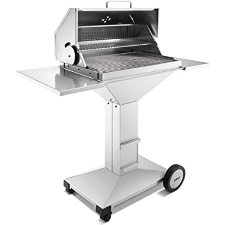 Thüros T4 BBQ Station fahrbar 40 x 60 cm (TKE4060BBQS) Holzkohlegrill, für 6-8 Personen, Grillfläche 40 x 60 cm