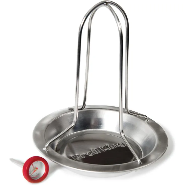 Broil King Grill-/Grillzubehör, Hähnchen Bratgestell, Edelstahl, 5,5 x 19 x 25 cm, 69132