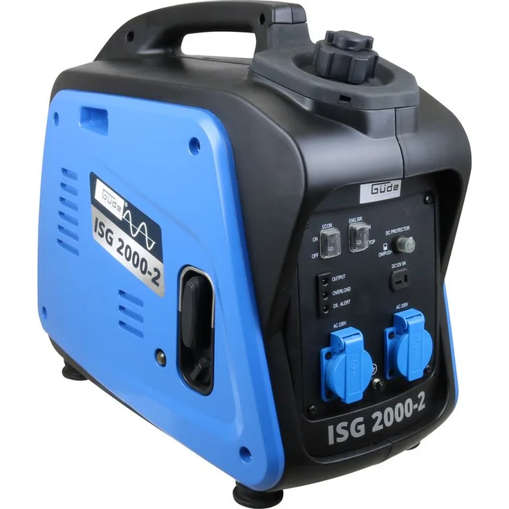 Güde Inverter-Stromerzeuger ISG 2000-2 Seilzugstarter, max. 2000 W, 1700 W Dauerleistung, 4,1 l Tankinhalt 3,9 h Laufzeit 40720