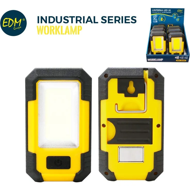 EDM Taschenlampe LED-Taschenlampe mit Haken und Iman COB 500 Lumens
