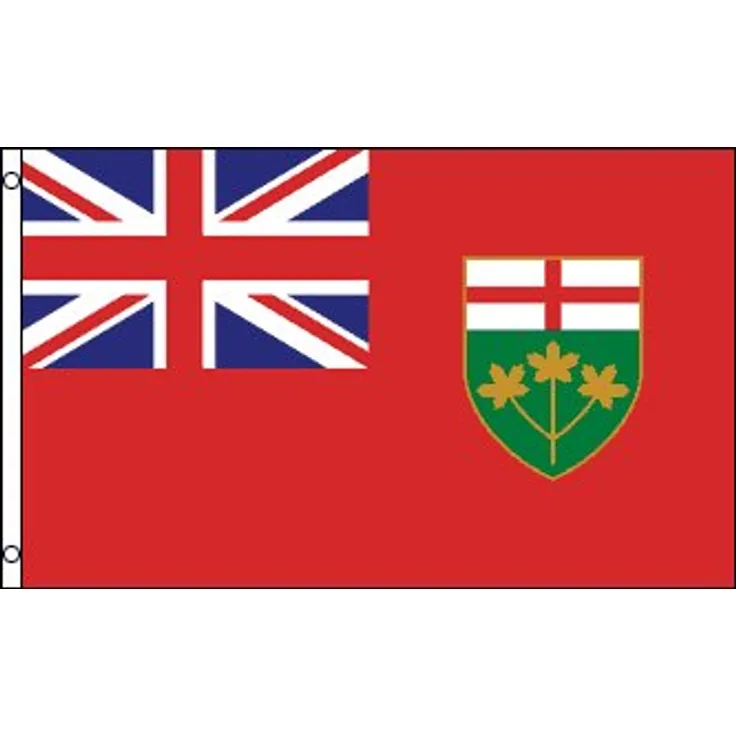 AZ FLAG Flagge Ontario 90x60cm - Ontario Fahne 60 x 90 cm - flaggen Top Qualität