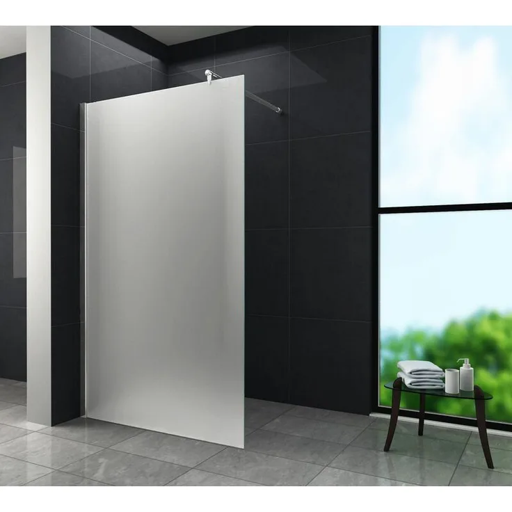 10 mm Duschwand AQUOS-FROST 100 x 200 cm - satiniert