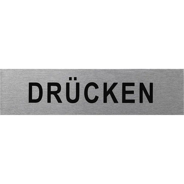 Türschilder in verschieden Größen + Bilder + Sprüche Türschild selbstklebend Firmenschild Drücken 160x40mm BWE