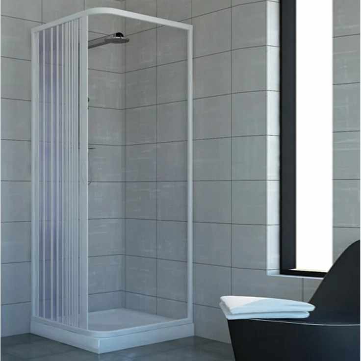 PVC Duschkabine 70x90 mit seitlicher Öffnung Mod. Acquario – Bild 1