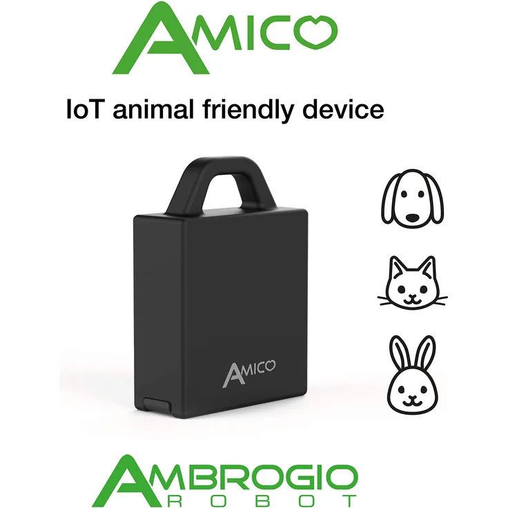 Ambrogio Robot Amico Device IoT 030Z22500A, 3 V, Schwarz