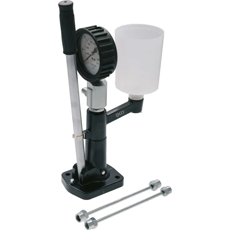 BGS 62650 | Prüfgerät für Dieseleinspritzdüsen | 600 Bar | Einspritzdüsen | Kraftstoffdruckmesser | Dieselmotor