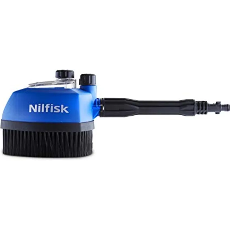 Nilfisk 128470456 Multibürste mit Reinigungsmitteltank und Fahrzeug-Bürsteneinsatz, blau