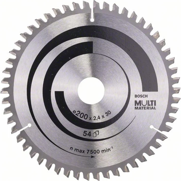 Bosch Professional Kreissägeblatt (für Multi Material, AußenØ: 200 mm, Bohrung: 30 mm, Zubehör für Kreissägen) – Bild 1
