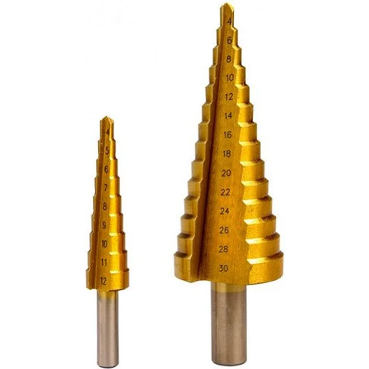 Ribitech 06100 HSS Stahl Schritt Konus Bohrer Set von 2