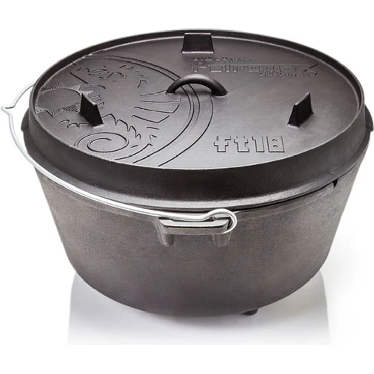 Petromax Feuertopf Dutch Oven ft18 mit Füßen - 16,1L - 20 Personen – Bild 1