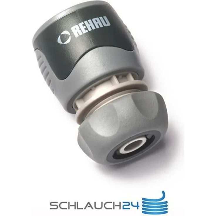 REHAU Schnellschlauchstück 19mm 3-4, praktischer Steckverbinder, zuverlässiger Halt, einfacher Wechsellschlauchstück 3-4 Zoll, Comfort Kunststoff Bewässerungszubehör