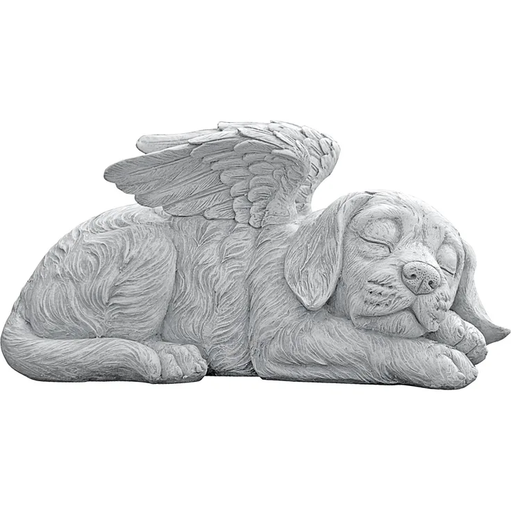 Design Toscano Tierstatue imit Engelsflügeln, Maße: 25,5 x 14 x 12,5 cm,