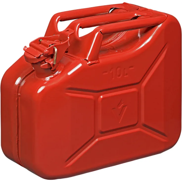 Benzinkanister 10L metall rot UN- & TüV-GS-geprüft